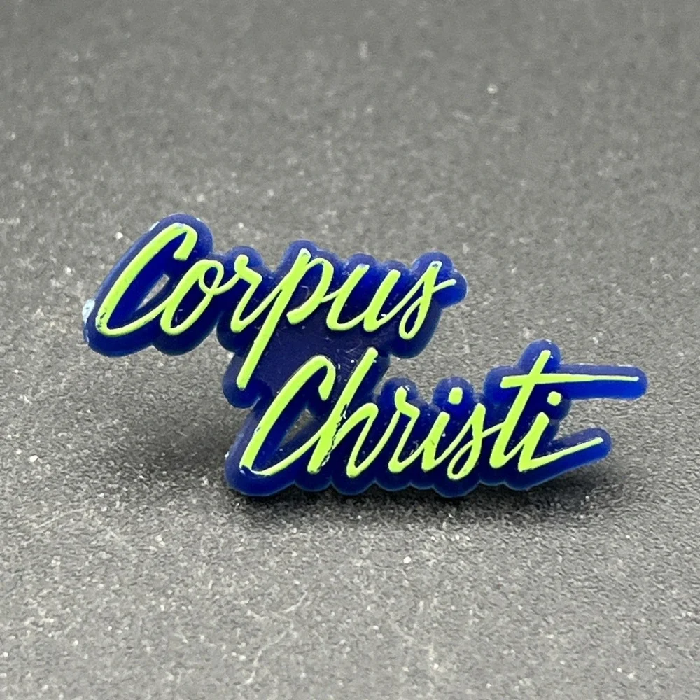 Corpus Christi Texas Plastic Lapel‎ Hat Pin